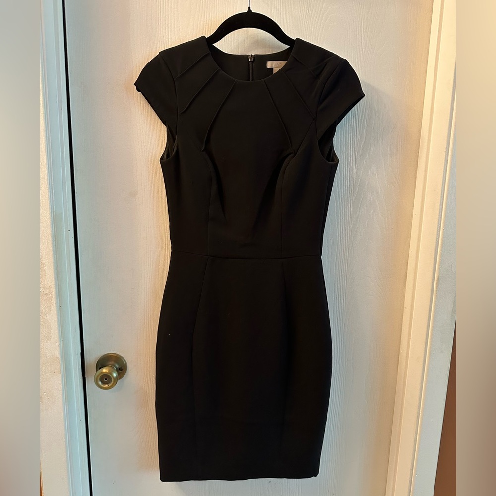 Black sheath dress